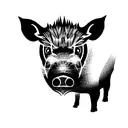boar tattoo design idea