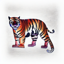 Tiger tattoo design idea