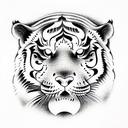 Tiger tattoo design idea