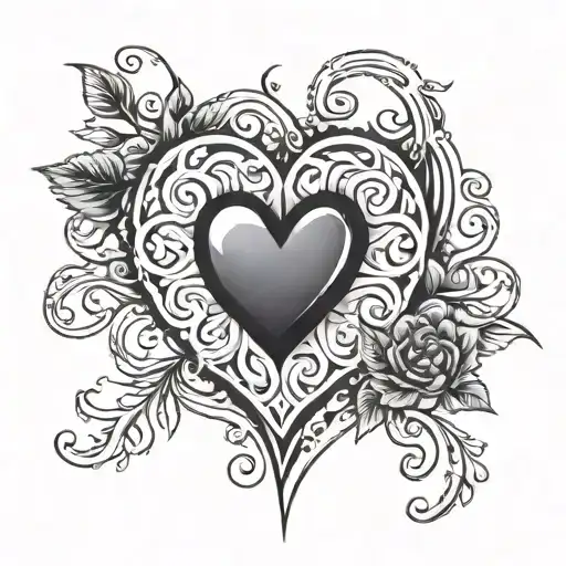 heart,XOXO  tattoo design idea