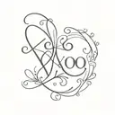 xoxo tattoo design idea