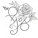 xoxo tattoo design idea