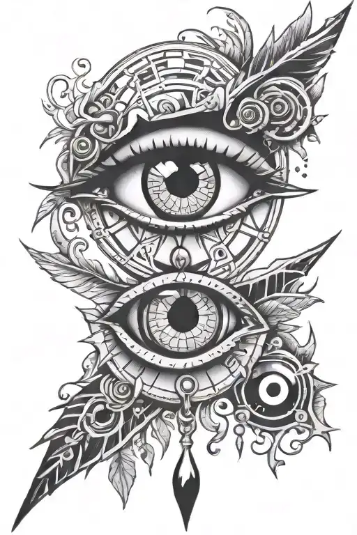 sharingan eye i love you tattoo design idea
