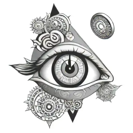 sharingan eye i love you tattoo design idea