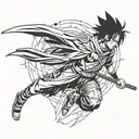 Sasuke Uchiha and Rinnegan tattoo design idea