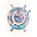 pipe smoke tattoo design idea