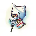 smoke pipe tattoo design idea