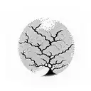 ambigram tha says dream one way and world the other in tree branches tattoo design idea