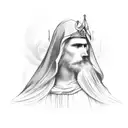 Saint Barbara tattoo design idea