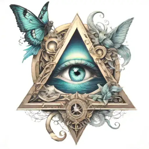 illuminati tattoo design idea