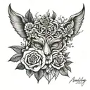 anxiety mental health tattoo design idea