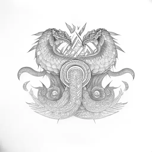 Quetzalcoatl  tattoo design idea