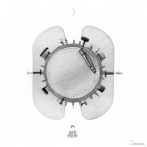 diabetes type 1 with circle around  tattoo design idea