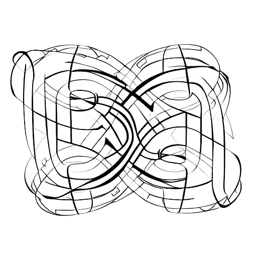 Musical notes intertwined with DNA strands tattoo design idea