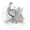 Peacock tattoo design idea