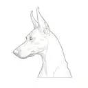 doberman pinscher tattoo design idea