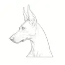 doberman pinscher tattoo design idea