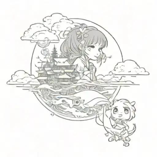 Chihiro's trip tattoo design idea