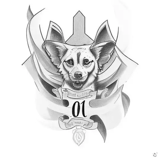 A tattoo of two names and dates. One name and date is: Arya. 15/05/22 Second name and date is: Gabriel 17/10/23. tattoo design idea