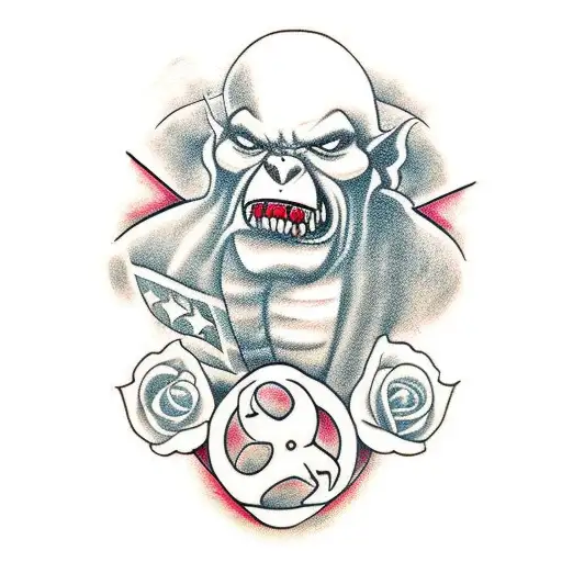 Orc tattoo design idea