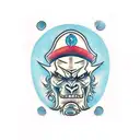 Orc tattoo design idea