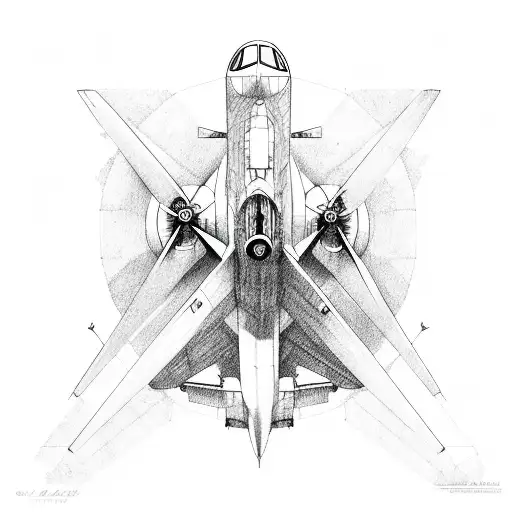aviation  tattoo design idea