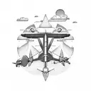 aviation  tattoo design idea
