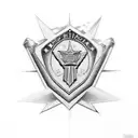 patriotic, police, military, America, Christian religion  tattoo design idea