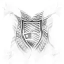 patriotic, police, military, America, Christian religion  tattoo design idea