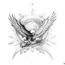 German Eagle tattoo design idea