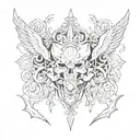 chrome hearts   tattoo design idea