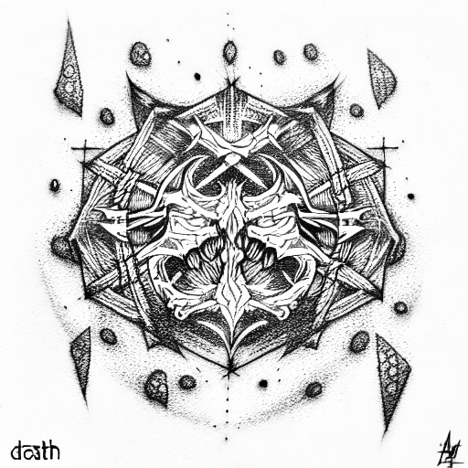 death tattoo design idea