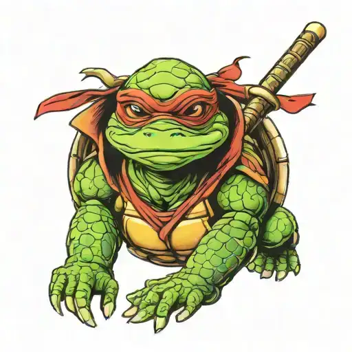 Raphael ninja turtle tattoo design idea