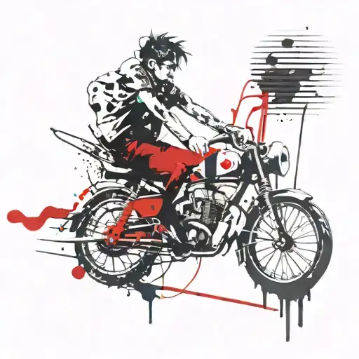 punk rock music lover tattoo design idea