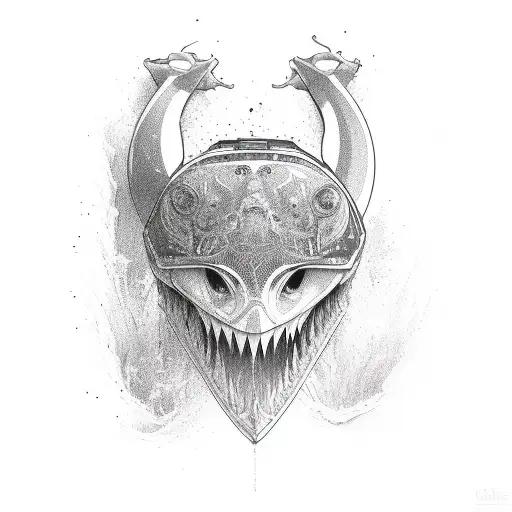 wakeboard handle tattoo design idea