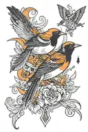 Baltimore Orioles tattoo design idea