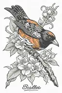 Baltimore Orioles tattoo design idea