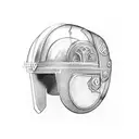 knight helmet  tattoo design idea