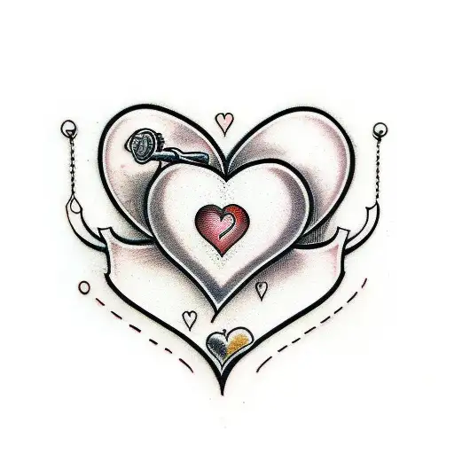 Crying Heart tattoo design idea