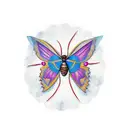 ugly moth tattoo design idea