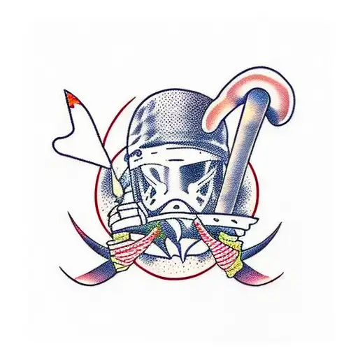 snowboarding with aries tattoo design idea