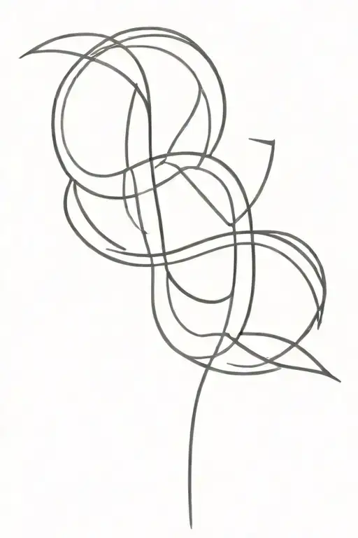 pi symbol and infinity symbol tattoo design idea