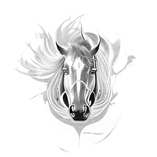 Mustang Car tattoo design idea