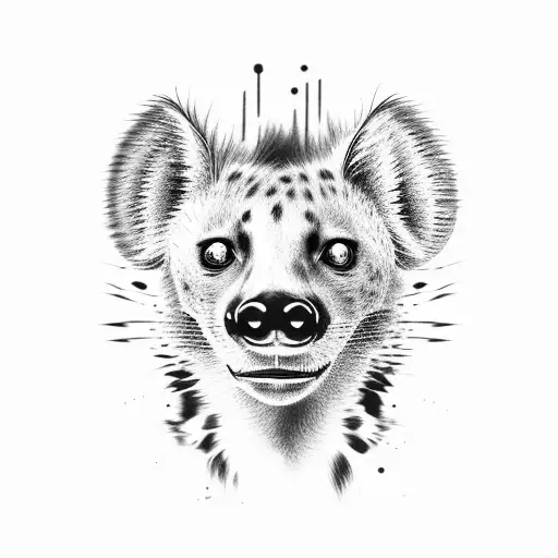 Hyena tattoo design idea