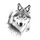 Terrible wolf tattoo design idea