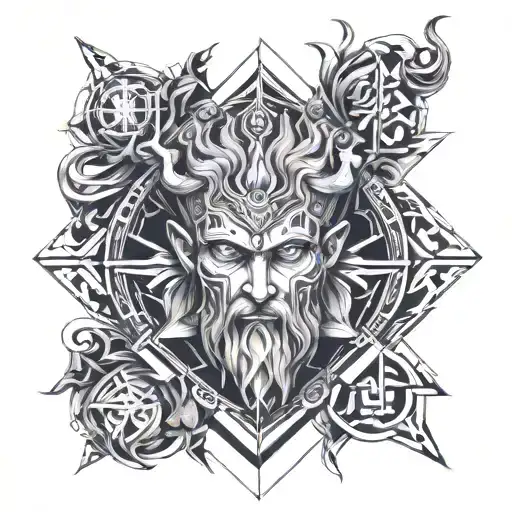hades Greek god tattoo design idea