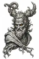 hades Greek god tattoo design idea