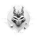 Informatics/modern era in medieval fantasy theme tattoo design idea