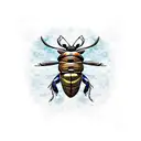 stag beetle tattoo design idea