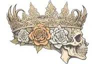 Lelo_M with a queen crown tattoo design idea